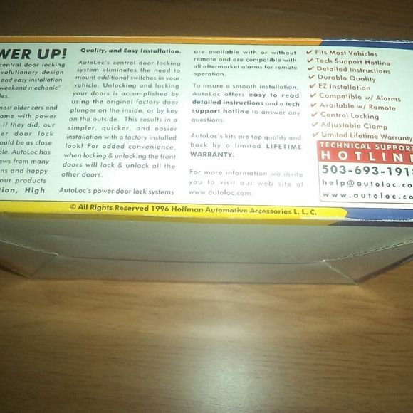 NEW! AUTOLOC 4 DOOR CL4000-CENTRAL LOCKING POWER DOOR LOCK KIT-COMPLETE! - Picture 3 of 6